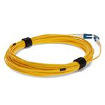 Picture of 0.75m LC to LC Yellow OS2 Duplex OFNR (Riser-Rated) SMF Fiber Patch Cable