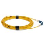 Picture of 0.75m LC to LC Yellow OS2 Duplex OFNR (Riser-Rated) SMF Fiber Patch Cable