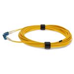 Picture of 0.5m LC to LC Yellow OS2 Duplex Microboot, Snagless OFNR (Riser-Rated) SMF Fiber Patch Cable