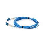 Picture of 1.5ft LC to LC Blue OS2 Duplex Microboot, Snagless OFNR (Riser-Rated) SMF Fiber Patch Cable with 1.6mm OD Jacket