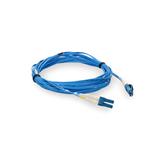 Picture of 1.5ft LC to LC Blue OS2 Duplex Microboot, Snagless OFNR (Riser-Rated) SMF Fiber Patch Cable with 1.6mm OD Jacket