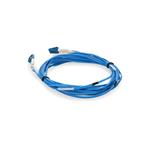 Picture of 10ft LC to LC Blue OS2 Duplex Microboot, Snagless OFNR (Riser-Rated) SMF Fiber Patch Cable with 1.6mm OD Jacket
