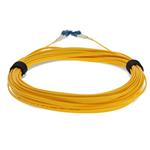 Picture of 11m LC to LC Yellow OS2 Duplex Microboot, Snagless OFNR (Riser-Rated) SMF Fiber Patch Cable