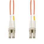 Picture of 1m LC to LC Orange OM2 Duplex Microboot, Snagless OFNR (Riser-Rated) Fiber Patch Cable