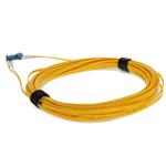 Picture of 34m LC to LC Yellow OS2 Duplex Microboot, Snagless OFNR (Riser-Rated) SMF Fiber Patch Cable