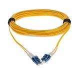 Picture of 35m LC to LC Yellow OS2 Duplex Microboot, Snagless OFNR (Riser-Rated) SMF Fiber Patch Cable