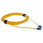 Picture of 44m LC to LC Yellow OS2 Duplex Microboot, Snagless OFNR (Riser-Rated) SMF Fiber Patch Cable