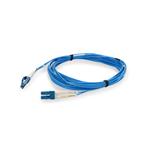 Picture of 6ft LC to LC Blue OS2 Duplex Microboot, Snagless OFNR (Riser-Rated) SMF Fiber Patch Cable with 1.6mm OD Jacket