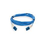 Picture of 6ft LC to LC Blue OS2 Duplex Microboot, Snagless OFNR (Riser-Rated) SMF Fiber Patch Cable with 1.6mm OD Jacket