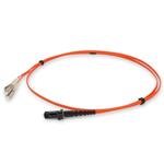 Picture of 10m LC to MT-RJ Orange OM1 Duplex OFNR (Riser-Rated) MMF Fiber Patch Cable