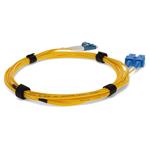 Picture of 2m SC to LC Yellow OS2 Duplex Microboot, Snagless OFNR (Riser-Rated) SMF Fiber Patch Cable