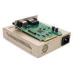 Picture of 10/100/1000Base-TX(RJ-45) to 1000Base-SX(SC) MMF 850nm 550m Standalone Media Converter Card Kit