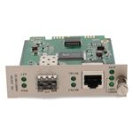 Picture of 10/100/1000Base-TX(RJ-45) with Open SFP Slot Media Converter Card for our rack or Standalone Systems