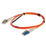 Picture of 5m LC (Male) Orange OM2 to LC (Male) Yellow OS2 Duplex OFNR Mode Conditioning Cable