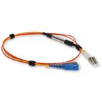 Picture of 10m LC (Male) Orange OM1 to SC (Male) Yellow OS2 Duplex OFNR Mode Conditioning Cable
