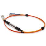 Picture of 1m LC (Male) Orange OM1 to SC (Male) Yellow OS2 Duplex OFNR Mode Conditioning Cable