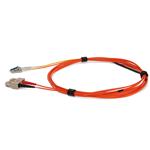 Picture of 1m SC (Male) Orange OM2 to LC (Male) Yellow OS2 Duplex OFNR Mode Conditioning Cable