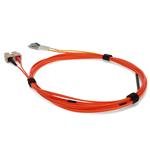 Picture of 1m SC (Male) Orange OM2 to LC (Male) Yellow OS2 Duplex OFNR Mode Conditioning Cable