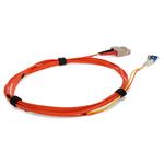 Picture of 1m SC (Male) Orange OM2 to LC (Male) Yellow OS2 Duplex OFNR Mode Conditioning Cable