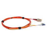Picture of 1m SC (Male) Orange OM2 to LC (Male) Yellow OS2 Duplex OFNR Mode Conditioning Cable