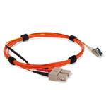Picture of 2m SC (Male) Orange OM1 to LC (Male) Yellow OS2 Duplex OFNR Mode Conditioning Cable