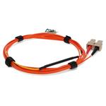 Picture of 3m SC (Male) Orange OM1 to LC (Male) Yellow OS2 Duplex OFNR Mode Conditioning Cable