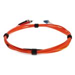 Picture of 2m ST (Male) Orange OM2 to LC (Male) Yellow OS2 Duplex OFNR Mode Conditioning Cable