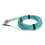 Picture of 50m MPO/UPC to 4xLC/UPC Duplex Aqua OM4 OFNR (Riser-Rated) 8-Strand Fiber Fanout Cable