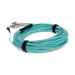 Picture of 50m MPO/UPC to 4xLC/UPC Duplex Aqua OM4 OFNR (Riser-Rated) 8-Strand Fiber Fanout Cable