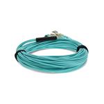 Picture of 50m MPO/UPC to 4xLC/UPC Duplex Aqua OM4 OFNR (Riser-Rated) 8-Strand Fiber Fanout Cable