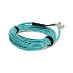 Picture of 50m MPO/UPC to 4xLC/UPC Duplex Aqua OM4 OFNR (Riser-Rated) 8-Strand Fiber Fanout Cable