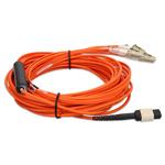 Picture of 8m MPO/UPC to 4xLC/UPC Duplex Orange OM1 OFNR (Riser-Rated) 8-Strand MMF Fiber Fanout Cable