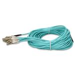 Picture of 30m MPO/UPC to 6xLC/UPC Duplex Aqua OM3 OFNR (Riser-Rated) 12-Strand Fiber Fanout Cable
