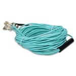 Picture of 30m MPO/UPC to 6xLC/UPC Duplex Aqua OM3 OFNR (Riser-Rated) 12-Strand Fiber Fanout Cable