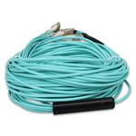 Picture of 30m MPO/UPC to 6xLC/UPC Duplex Aqua OM3 OFNR (Riser-Rated) 12-Strand Fiber Fanout Cable