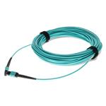 Picture of 11m MPO/UPC to MPO/UPC Aqua OM4 OFNP (Plenum-Rated) 12-Strand Fiber Patch Cable
