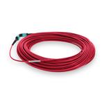 Picture of 12m MPO/UPC to MPO/UPC Red OM4 OFNR (Riser-Rated) 12-Strand Fiber Patch Cable