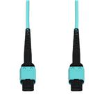 Picture of 21m MPO/UPC (Male) to MPO/UPC (Male) Aqua OM4 OFNR (Riser-Rated) 12-Strand Fiber Patch Cable
