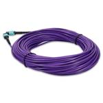 Picture of 30m MPO/UPC to MPO/UPC Purple OM4 OFNR (Riser-Rated) 12-Strand Fiber Patch Cable