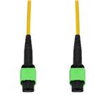 Picture of 3m MPO/APC to MPO/APC Yellow OS2 LSZH 12-Strand SMF Type-A (Straight) Fiber Patch Cable