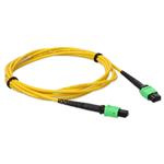 Picture of 3m MPO/APC to MPO/APC Yellow OS2 OFNR (Riser-Rated) 12-Strand SMF Fiber Patch Cable
