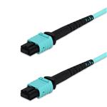 Picture of 45m MPO/UPC to MPO/UPC Aqua OM4 OFNP (Plenum-Rated) 12-Strand Type-A (Straight) Fiber Patch Cable