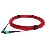 Picture of 4m MPO/UPC to MPO/UPC Red OM4 OFNP (Plenum-Rated) 12-Strand TAA Fiber Patch Cable
