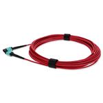 Picture of 4m MPO/UPC to MPO/UPC Red OM4 OFNP (Plenum-Rated) 12-Strand TAA Fiber Patch Cable