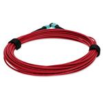 Picture of 4m MPO/UPC to MPO/UPC Red OM4 OFNP (Plenum-Rated) 12-Strand TAA Fiber Patch Cable