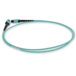 Picture of 5m MPO/UPC to MPO/UPC Aqua OM4 OFNR (Riser-Rated) 12-Strand TAA Fiber Patch Cable