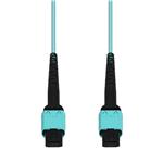 Picture of 85m MPO/UPC to MPO/UPC Aqua OM4 OFNP (Plenum-Rated) 12-Strand Fiber Patch Cable