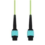Picture of 8m MPO/UPC to MPO/UPC Lime Green OM5 Duplex OFNP (Plenum-Rated) 12-Strand Fiber Patch Cable