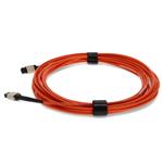 Picture of 8m MPO/UPC to MPO/UPC Orange OM1 OFNR (Riser-Rated) 12-Strand Fiber Patch Cable