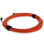 Picture of 8m MPO/UPC to MPO/UPC Orange OM1 OFNR (Riser-Rated) 12-Strand Fiber Patch Cable